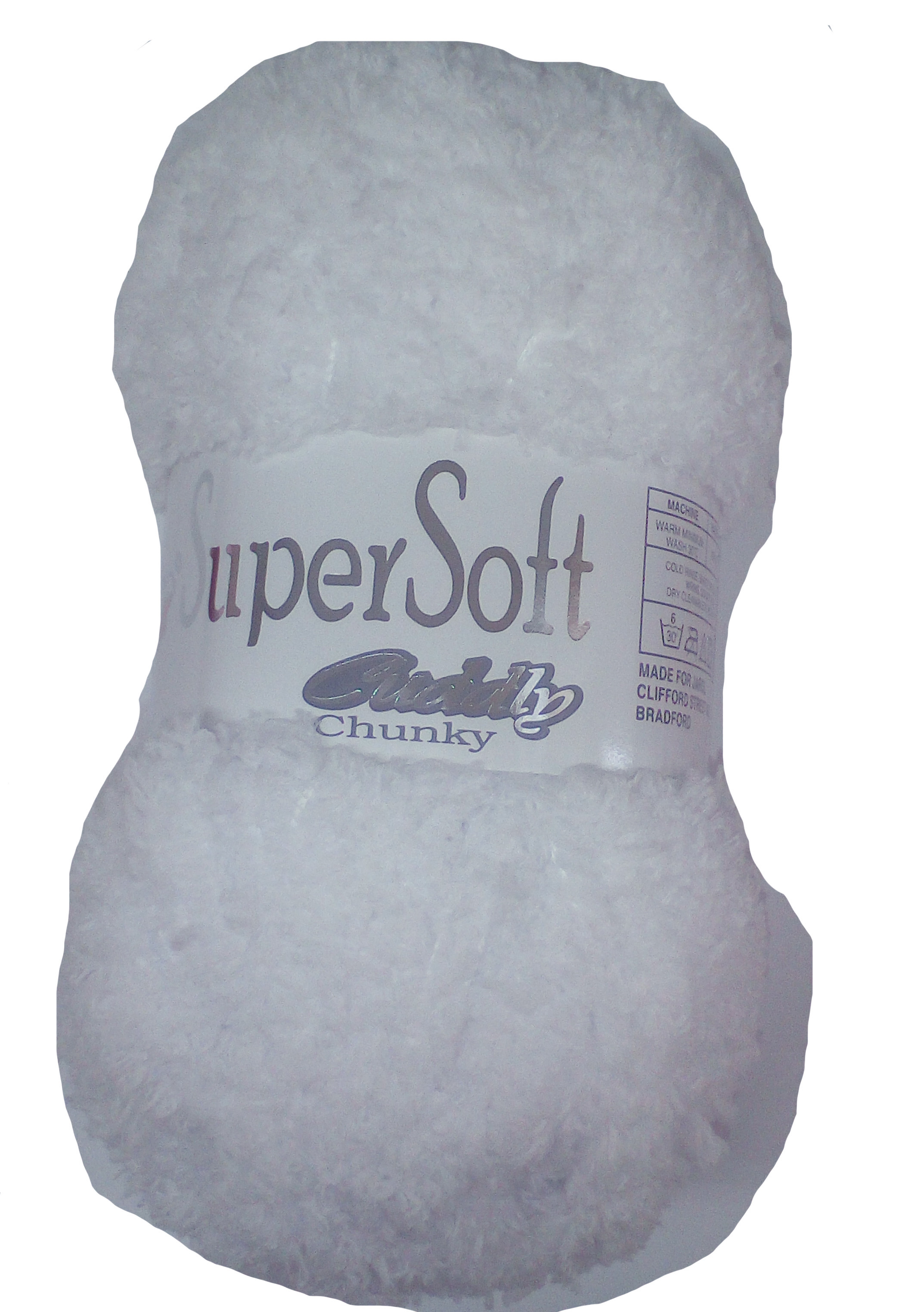 Super Soft Cuddly Yarn White - Click Image to Close